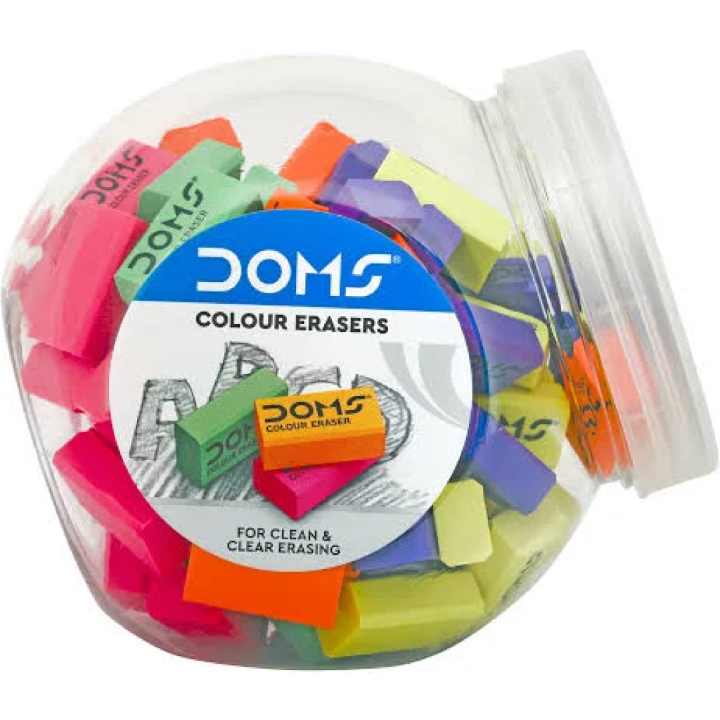 Doms, Erasers - Coloured Jar