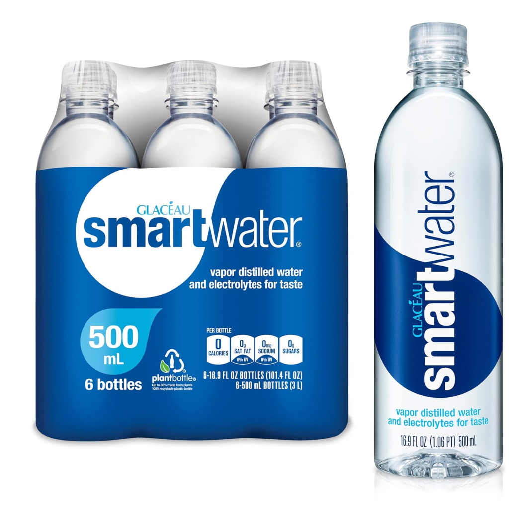 Glaceau Smartwater Vapor Distilled Water 16.9 Fl Oz