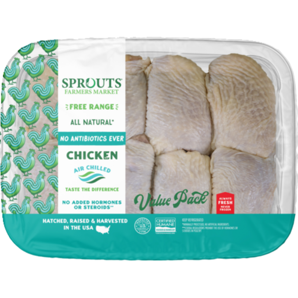 Sprouts Bone In Chicken Thighs No Antibiotics Ever Value Pack