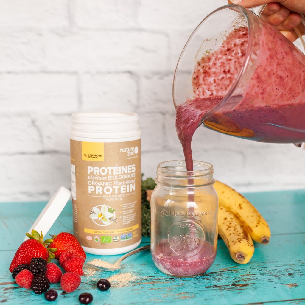 A Person Pouring A Smoothie