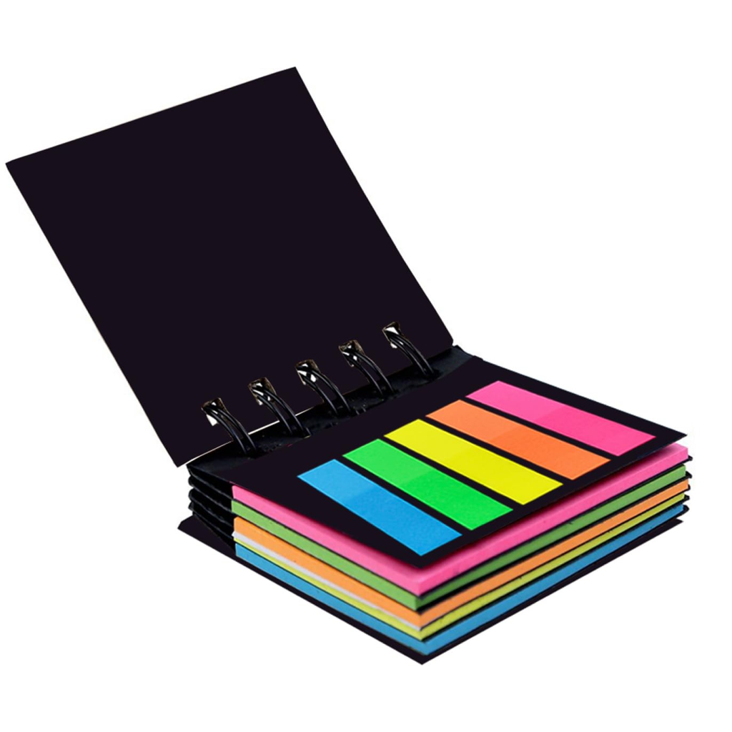 Amazon Brand - Solimo Sticky Notes Pad, Pocket-size, Wirobound
