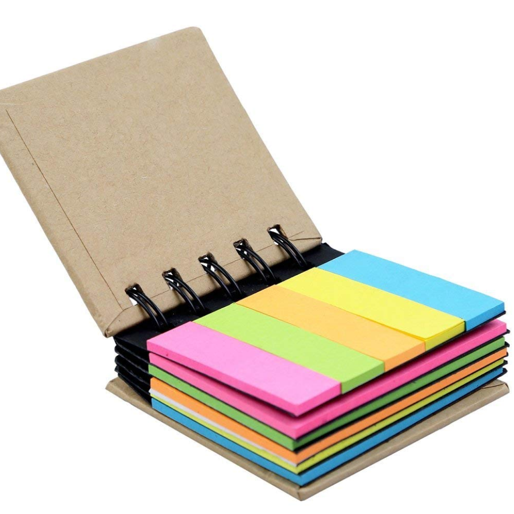 Worison Pocket Size Spiral Sticky Note Pad