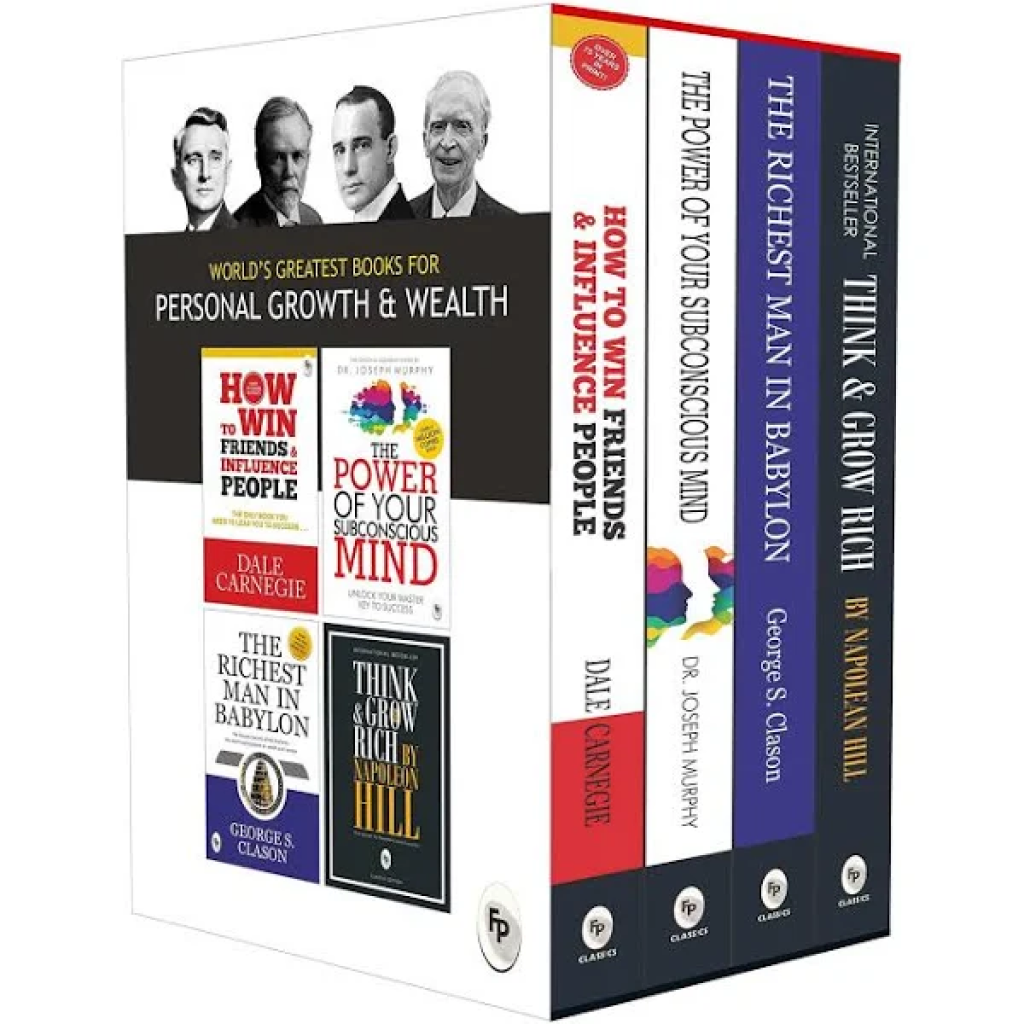 World's Greatest Books For Personal Growth & Wealth Set Of 4 Books _ Perfect Motivational Gift Set