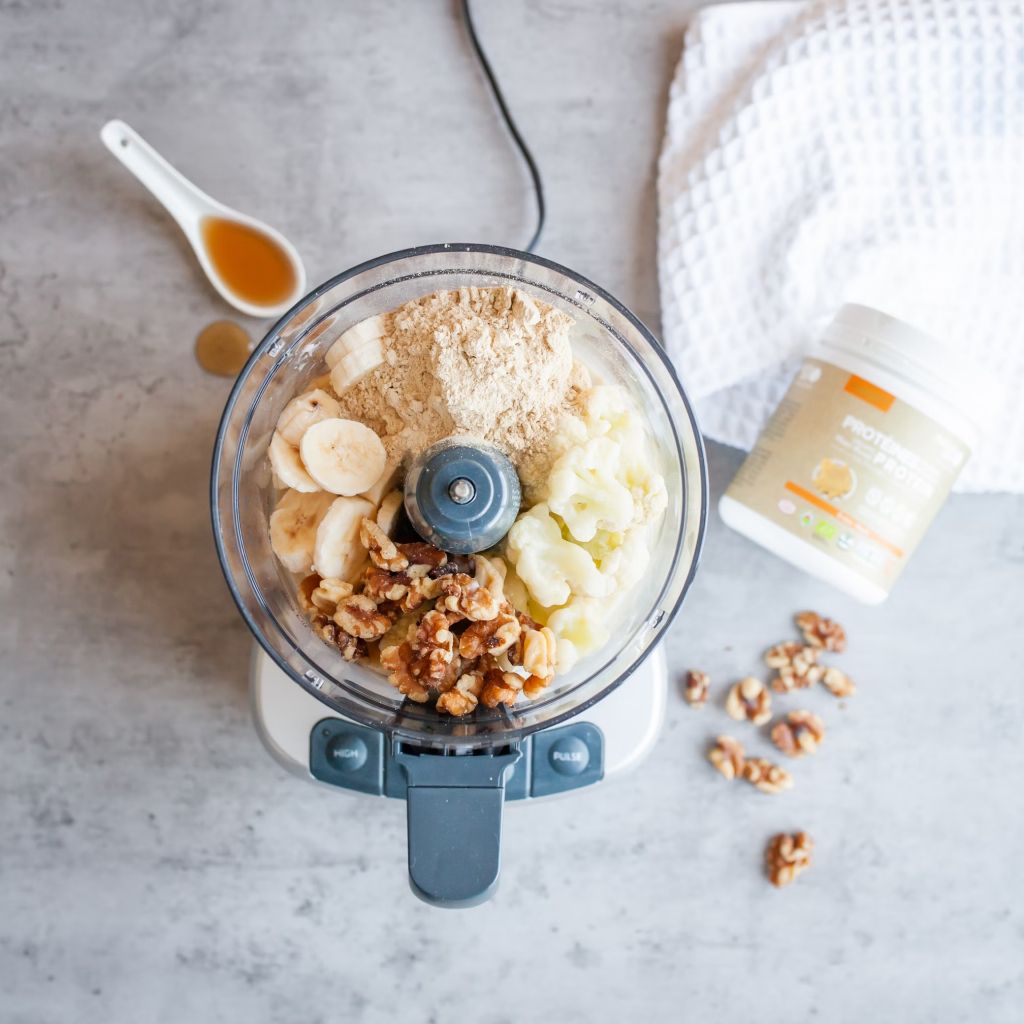 A Blender Filled With Ingredients